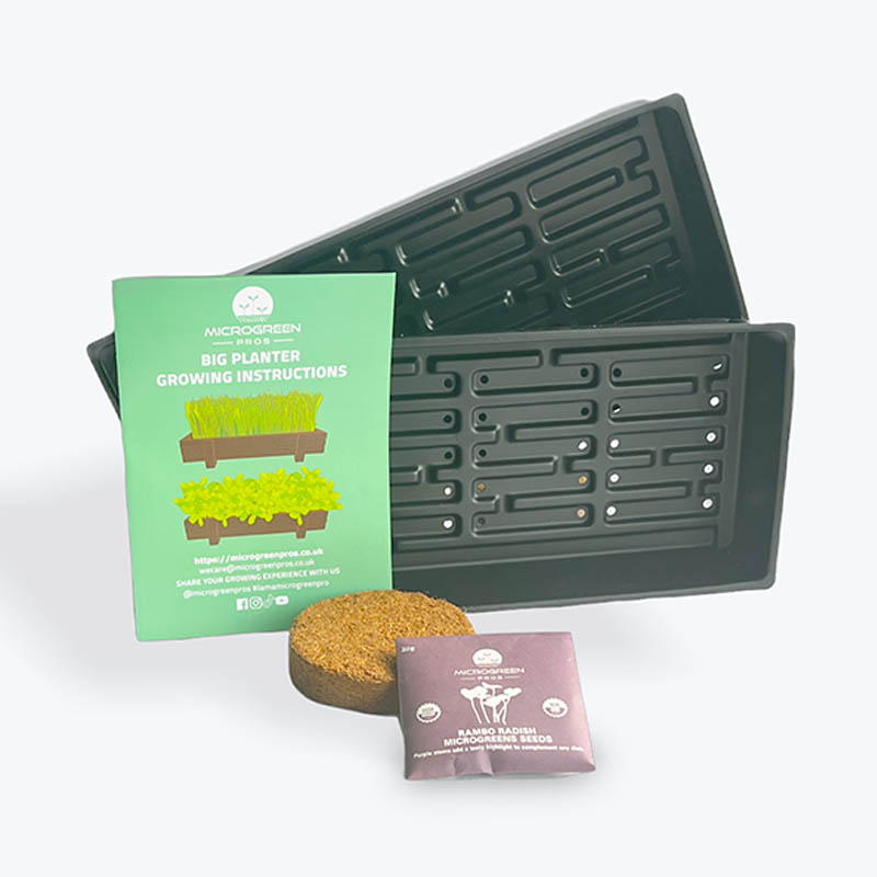 Rambo Radish Easy Grow Microgreen Tray Kit